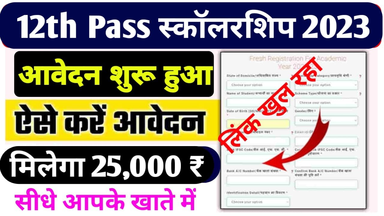 Scholarship For 12th Passed Students 2023