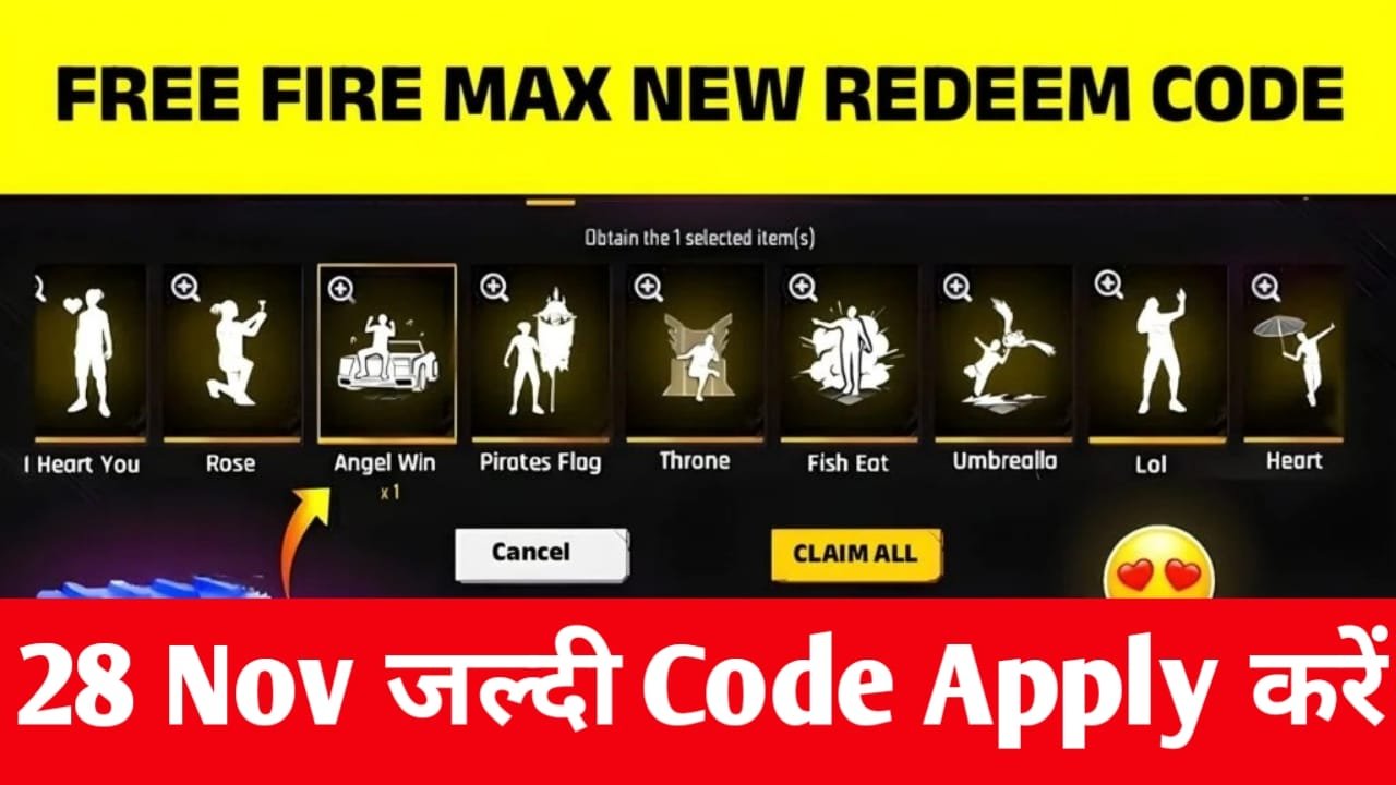 Free Fire Max New Redeem Code